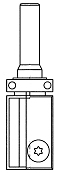 Reuna-/kopiojyrsin ohjainlaakerilla 1G34, varsi 8 tai 12 mm