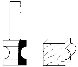 Puolisauvajyrsin E115, varsi 12 mm