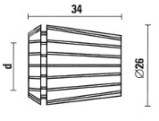 Kiristysholkki ER 25 DIN 6499 cnc