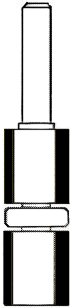 Kaksoisreunajyrsin E146/2, varsi 12 mm