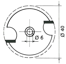 Kiekkojyrsin H22 jyrsinkaraan H19, Kiekkojyrsin H22F jyrsinkaraan H19F