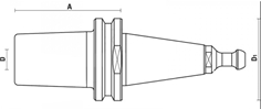 lämpöistukka ISO 30 cnc pidin