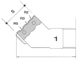 Kääntöterä pyöristyskurso kovametalli hm